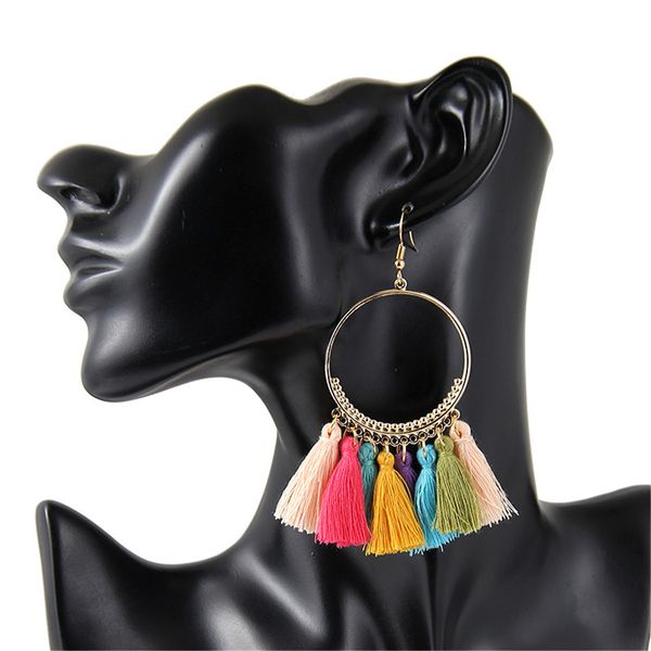 budrovky fashion creative europe ornament circle earrings bohemia tassel earrings femaledio chan contact, Silver
budrovky fashion creative europe ornament circle earrings bohemia tassel earrings femaledio chan contact, Silver