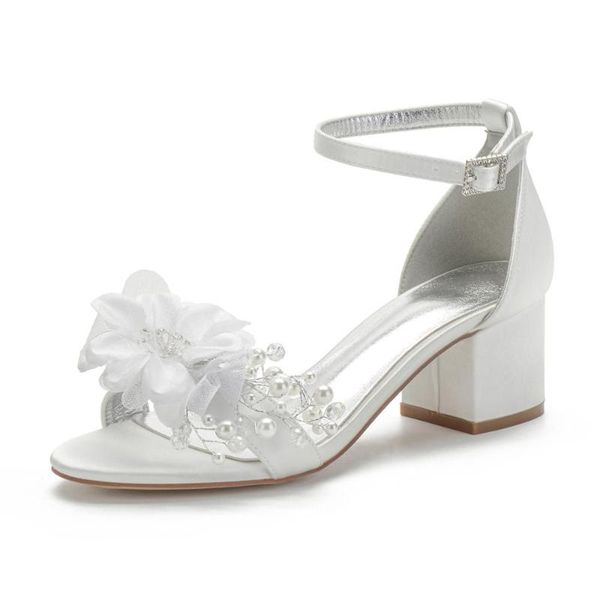 elegant white ivory bridal shoes satin wedding sandals lower block thick heels ankle strap with flower vintage style pearl, Black
elegant white ivory bridal shoes satin wedding sandals lower block thick heels ankle strap with flower vintage style pearl, Black