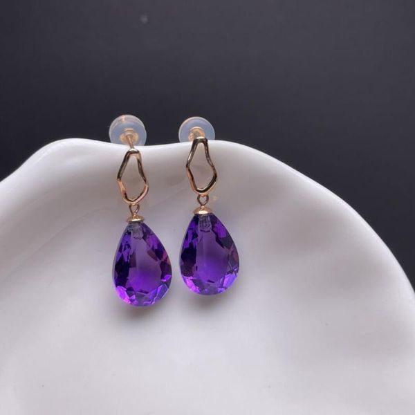 stud shilovem 18k yellow gold piezoelectric amethyst earrings fine jewelry trendy gift plant women 9*13mm myme09132251z, Golden;silver
stud shilovem 18k yellow gold piezoelectric amethyst earrings fine jewelry trendy gift plant women 9*13mm myme09132251z, Golden;silver