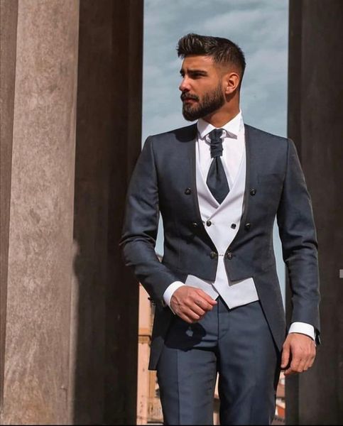 grey men suit terno slim fit 3 piece costume homme tuxedo groom wedding suits for prom party man blazer men's & blazers, White;black
grey men suit terno slim fit 3 piece costume homme tuxedo groom wedding suits for prom party man blazer men's & blazers, White;black