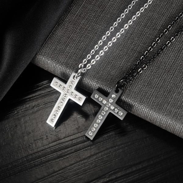 chains jialy fashion 316l stainless steel punk necklace chain cross pendant charm with pave cz for boy jewelry 52cm, Silver
chains jialy fashion 316l stainless steel punk necklace chain cross pendant charm with pave cz for boy jewelry 52cm, Silver