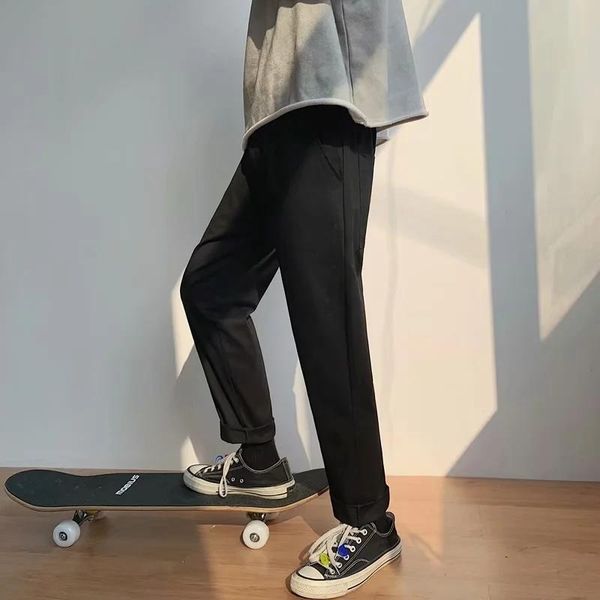 men's pants straight fashion stretch waist casual street loose trousers wide-leg s-5xl, Black
men's pants straight fashion stretch waist casual street loose trousers wide-leg s-5xl, Black