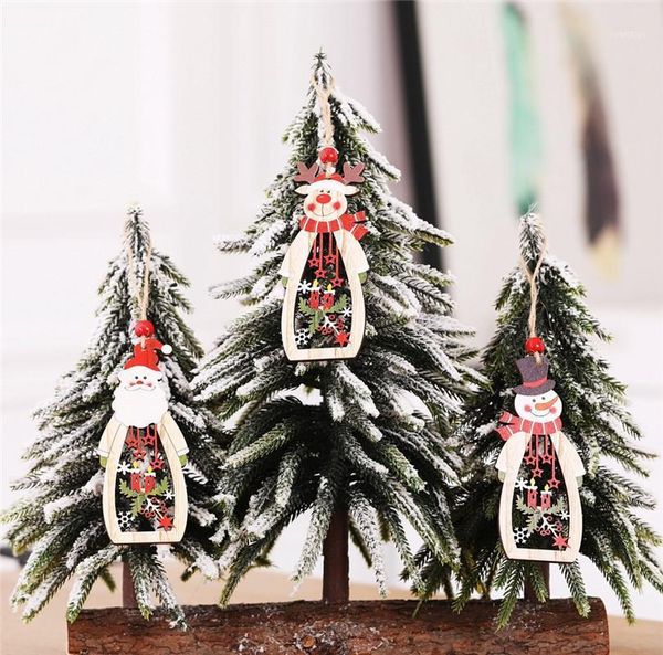 exquisite christmas decorations wooden pendant creative santa claus openwork ornament hanging decorative navidad #4au161
exquisite christmas decorations wooden pendant creative santa claus openwork ornament hanging decorative navidad #4au161