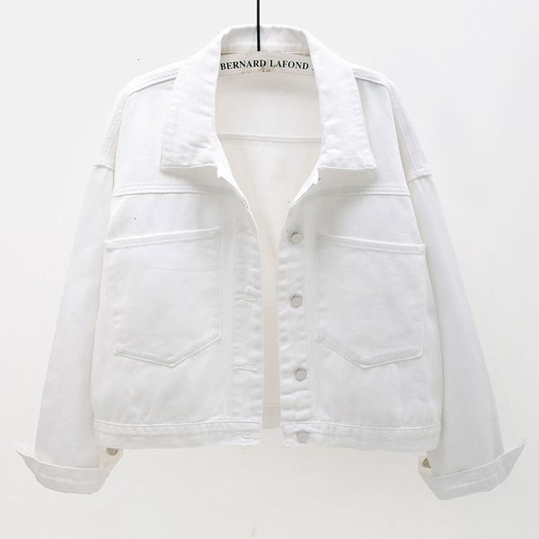 women's jackets spring autumn white denim jacket women korean fashion big pocket bat sleeve short coat casual loose ladi fudc, Black;brown
women's jackets spring autumn white denim jacket women korean fashion big pocket bat sleeve short coat casual loose ladi fudc, Black;brown