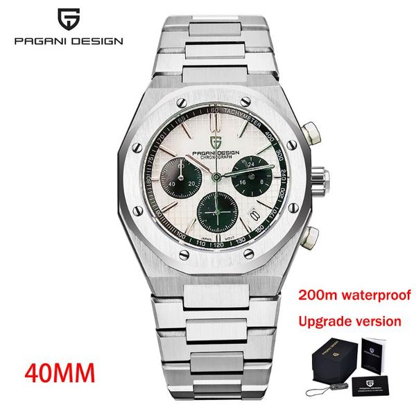 wristwatches pagani design 40mm quartz watch men 200m automatic waterproof sapphire glass fashion sports chronograph relogio masculino, Slivery;brown
wristwatches pagani design 40mm quartz watch men 200m automatic waterproof sapphire glass fashion sports chronograph relogio masculino, Slivery;brown