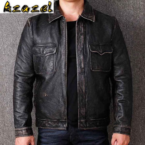 men's leather & faux china imported mens genuine jacket coats brand clothing automotive man cow male bomber a574, Black
men's leather & faux china imported mens genuine jacket coats brand clothing automotive man cow male bomber a574, Black