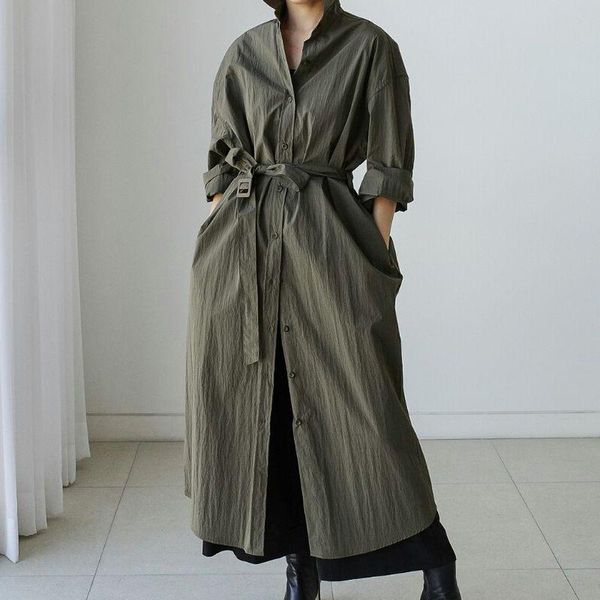 women's trench coats autumn winter long sleeve casual single loose vintage trend fashion outwear, Tan;black
women's trench coats autumn winter long sleeve casual single loose vintage trend fashion outwear, Tan;black