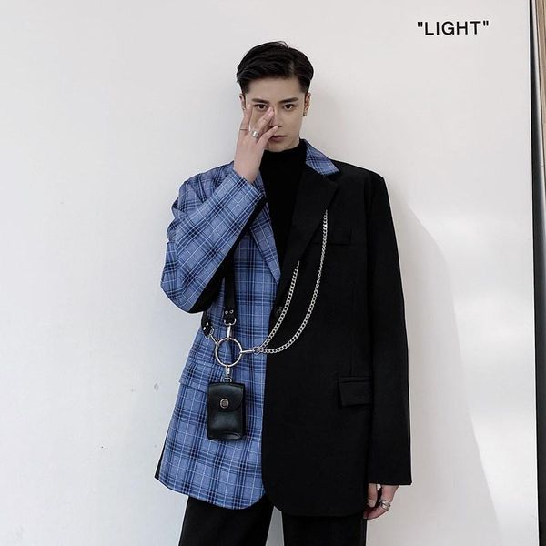 men's suits & blazers suit coat spring and autumn style personality splicing color design fashion tide leisure loose large size, White;black
men's suits & blazers suit coat spring and autumn style personality splicing color design fashion tide leisure loose large size, White;black