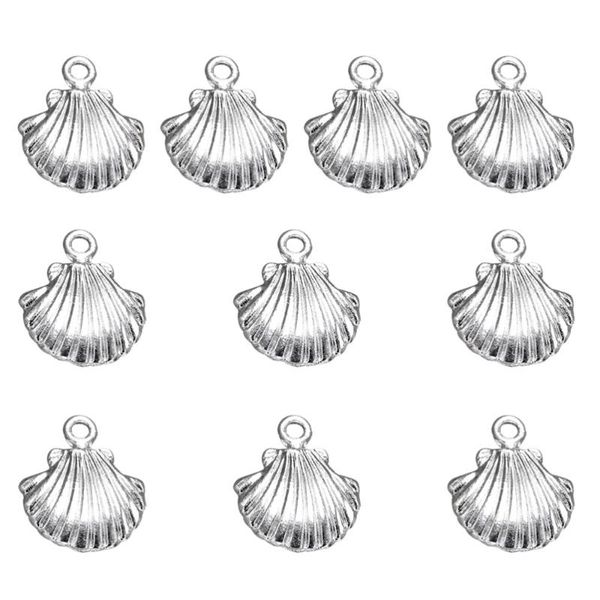 20pcs alloy seashell shape pendant charms diy jewelry making accessory for necklace bracelet (bright silver), Bronze;silver
20pcs alloy seashell shape pendant charms diy jewelry making accessory for necklace bracelet (bright silver), Bronze;silver
