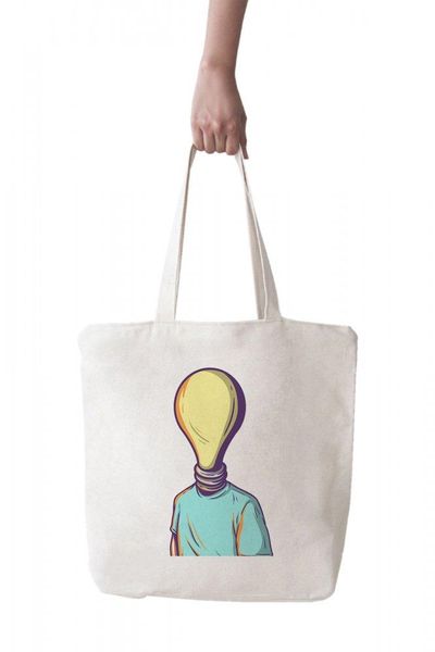 shopping bags angemiel bag big bulb-head character beach tote