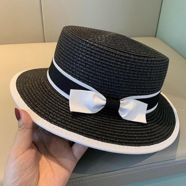 summer female sun hats big brim classic bowknot foldable fashion straw hat casual outdoor beach cap for women uv protected wide, Blue;gray 
summer female sun hats big brim classic bowknot foldable fashion straw hat casual outdoor beach cap for women uv protected wide, Blue;gray