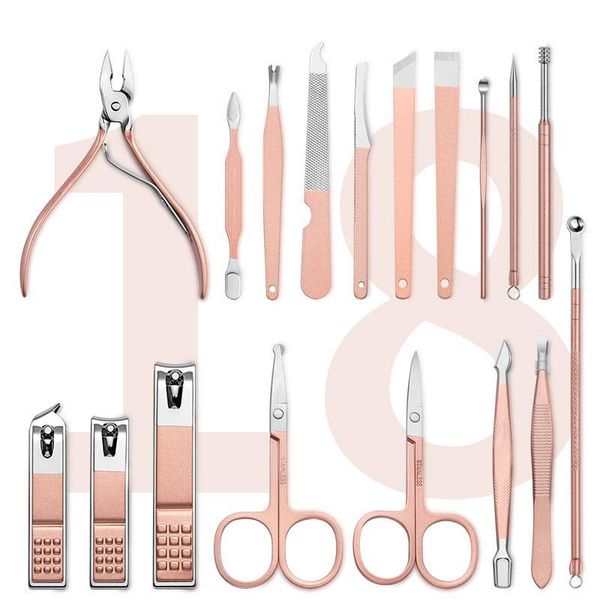 nail art kits manicure set clipper scissors tweezer cutter trimmer stainless steel pedicure care tools with case 3/7/10/15/18pcs
nail art kits manicure set clipper scissors tweezer cutter trimmer stainless steel pedicure care tools with case 3/7/10/15/18pcs