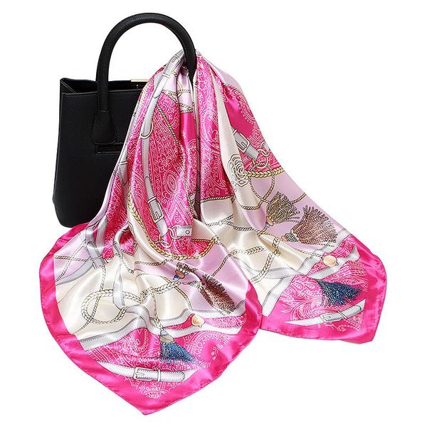 scarves spring and autumn style 90 silk scarf big square belt tassel wild kerchief fashion women, Blue;gray
scarves spring and autumn style 90 silk scarf big square belt tassel wild kerchief fashion women, Blue;gray