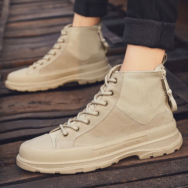men ankle boots outdoor autumn spring non-slip zip walk male casual flats work shoes sneakers fashion comfortable, Black
men ankle boots outdoor autumn spring non-slip zip walk male casual flats work shoes sneakers fashion comfortable, Black