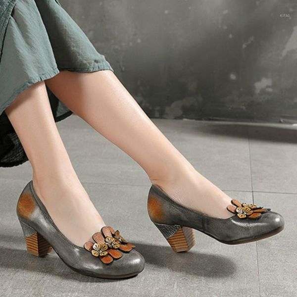 women leather pumps loafers gray high heels spring shoes flower retro genuine lazy 2021 handmade dress1, Black
women leather pumps loafers gray high heels spring shoes flower retro genuine lazy 2021 handmade dress1, Black