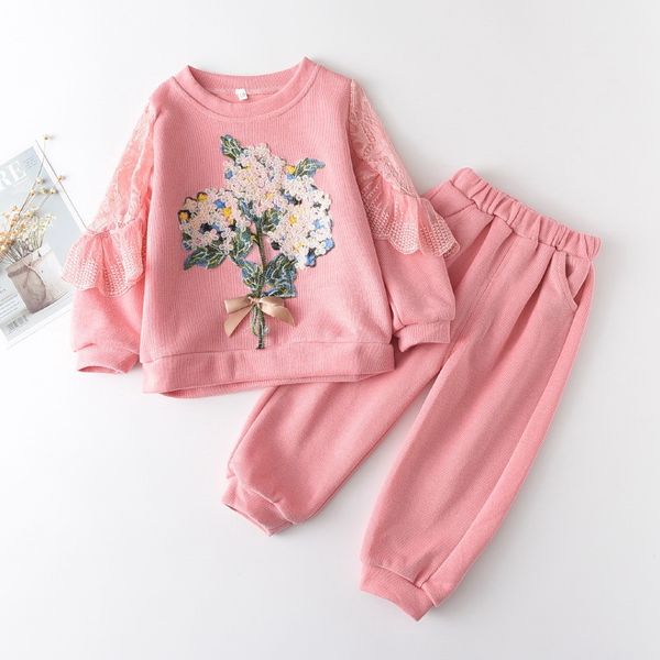 clothing sets spring teenager girls 2-pcs floral sweatershit + solid color jogger sports pants children clothes e885 vp3b, White
clothing sets spring teenager girls 2-pcs floral sweatershit + solid color jogger sports pants children clothes e885 vp3b, White