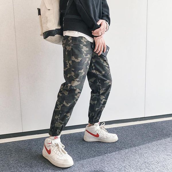 men's pants 2021 autumn fashion tide camouflage haren bound feet elastic waist loose casual army green color trousers m-3xl, Black
men's pants 2021 autumn fashion tide camouflage haren bound feet elastic waist loose casual army green color trousers m-3xl, Black