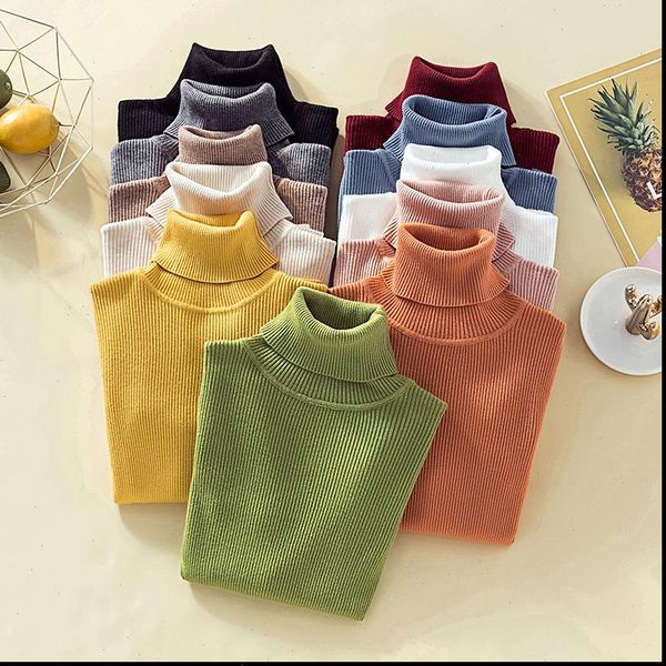 pullover turtleneck solid basic slim women sweaters casual knitwear autumn winter clothes jumper pull femme, White;black
pullover turtleneck solid basic slim women sweaters casual knitwear autumn winter clothes jumper pull femme, White;black