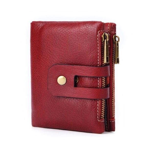 genuine leather lady small purse short fashion women wallet double zipper coin pocket large capacity female cards holder carteir wallets, Red;black
genuine leather lady small purse short fashion women wallet double zipper coin pocket large capacity female cards holder carteir wallets, Red;black