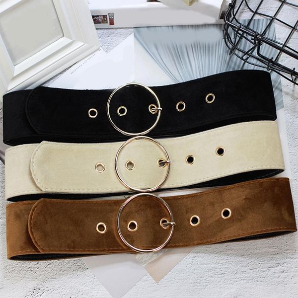 belts 2021 velvet round buckle belt autumn solid color female metal pin for women dress jeans pants women's, Black;brown
belts 2021 velvet round buckle belt autumn solid color female metal pin for women dress jeans pants women's, Black;brown