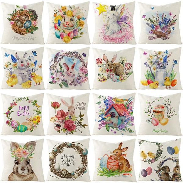cushion/decorative pillow easter throw in hand drawn style with eggs blossoms retro decorative covers square linen case 45x45cm
cushion/decorative pillow easter throw in hand drawn style with eggs blossoms retro decorative covers square linen case 45x45cm