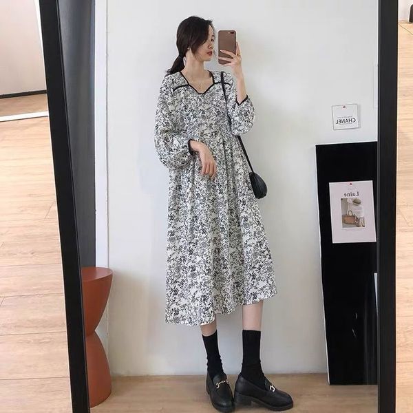 luxury casual dresses drs gentle wind large floral drs long skirt, Black;gray
luxury casual dresses drs gentle wind large floral drs long skirt, Black;gray