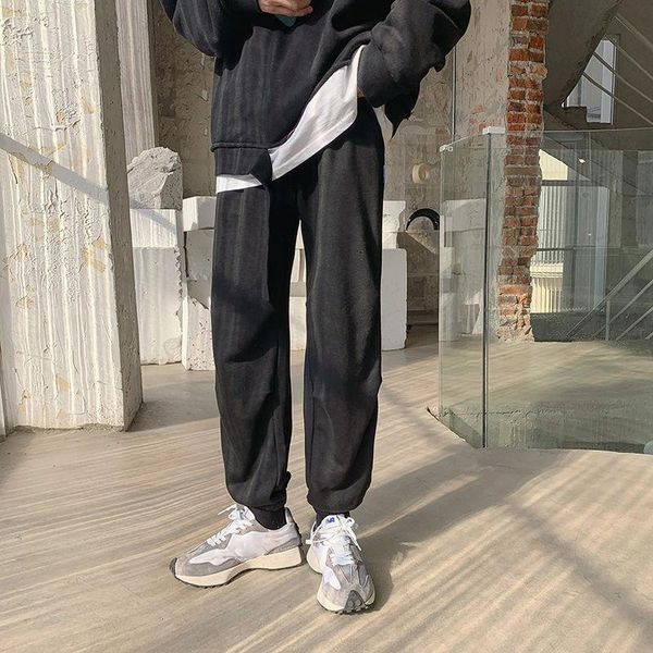 spring and autumn youth men's loose solid color simple sports pants fashion casual all-match trousers, Black
spring and autumn youth men's loose solid color simple sports pants fashion casual all-match trousers, Black