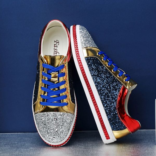 new design fashion golden bling mirrors shoes men club & bar footwear large size 45 46 hip hop glitter shoes men casual sneakers
new design fashion golden bling mirrors shoes men club & bar footwear large size 45 46 hip hop glitter shoes men casual sneakers