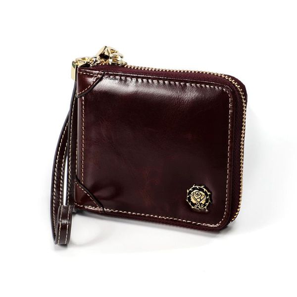 fashion genuine leather women wallet rfid zipper women's short coin purse mini anti-theft id card holder oil wax purses wallets, Red;black
fashion genuine leather women wallet rfid zipper women's short coin purse mini anti-theft id card holder oil wax purses wallets, Red;black