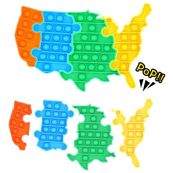 4pcs/set usa map jigsaw popites kids puzzle antistress push bubble fidget toys autism needs anti stress reliever sensory gift
4pcs/set usa map jigsaw popites kids puzzle antistress push bubble fidget toys autism needs anti stress reliever sensory gift