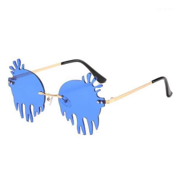 sunglasses retro big frameless blue women brand designer pink sun glasses for ladies alloy quality female nx, White;black
sunglasses retro big frameless blue women brand designer pink sun glasses for ladies alloy quality female nx, White;black