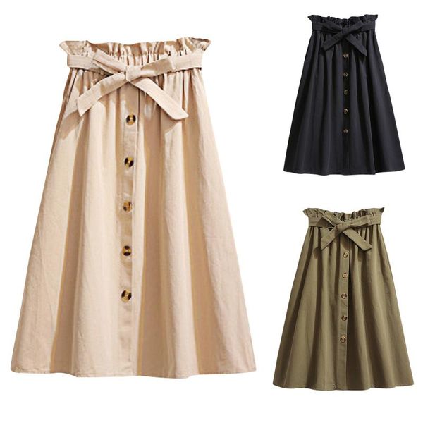 skirts summer autumn women 2021 mjujer solid midi korean elegant button high waist skirt female pleated school with pocket, Black
skirts summer autumn women 2021 mjujer solid midi korean elegant button high waist skirt female pleated school with pocket, Black