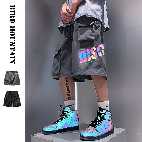 men's shorts 2021 summer plus size hip hop fashion letter reflective running cargo men's clothing korean couple oversized casual p, White;black
men's shorts 2021 summer plus size hip hop fashion letter reflective running cargo men's clothing korean couple oversized casual p, White;black