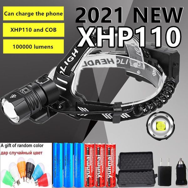1000000lms xhp110 usb rechargeable led 6000mah brightest powerful headlight hunting lantern waterproof use 3x18650 headlamps
1000000lms xhp110 usb rechargeable led 6000mah brightest powerful headlight hunting lantern waterproof use 3x18650 headlamps