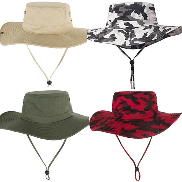 cloches men camouflage wide brim bucket fishing cap casual outdoor sun protection hat yghat0014, Blue;gray
cloches men camouflage wide brim bucket fishing cap casual outdoor sun protection hat yghat0014, Blue;gray
