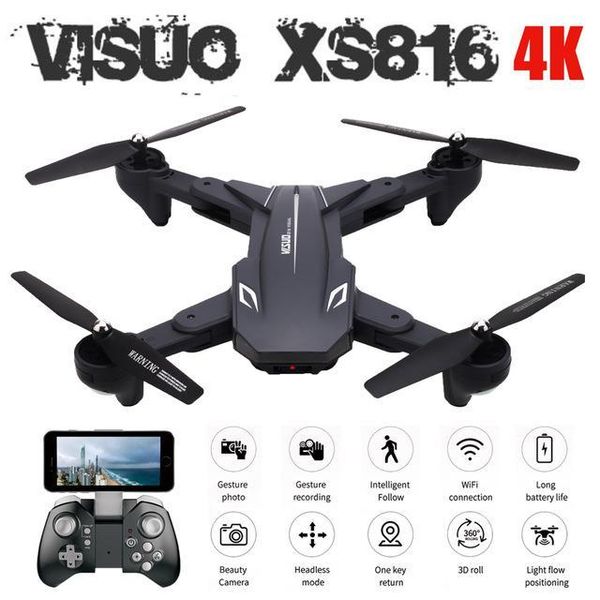 visuo xs816 optical flow positioning 4k 720p dual camera wifi fpv rc drone gesture shooting selfie vs xs809hw xs809s e58 drones
visuo xs816 optical flow positioning 4k 720p dual camera wifi fpv rc drone gesture shooting selfie vs xs809hw xs809s e58 drones