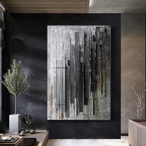 paintings modern abstract black grey canvas poster luxury retro art print wall pictures minimalist decoration for living room
paintings modern abstract black grey canvas poster luxury retro art print wall pictures minimalist decoration for living room