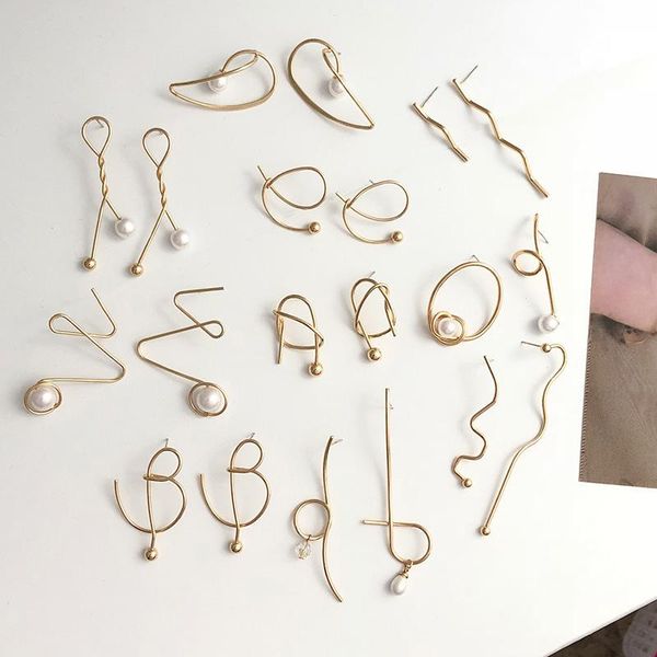 stud 10 pairs minimalist earring silver needle allergy asymmetry earing for women girl jewelry christmas gift, Golden;silver
stud 10 pairs minimalist earring silver needle allergy asymmetry earing for women girl jewelry christmas gift, Golden;silver