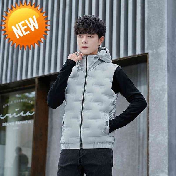 man autumn winter 2021 new duck down trend waistcoat sleeveless vest jacket thickened men's coat korean version fashion, Black
man autumn winter 2021 new duck down trend waistcoat sleeveless vest jacket thickened men's coat korean version fashion, Black