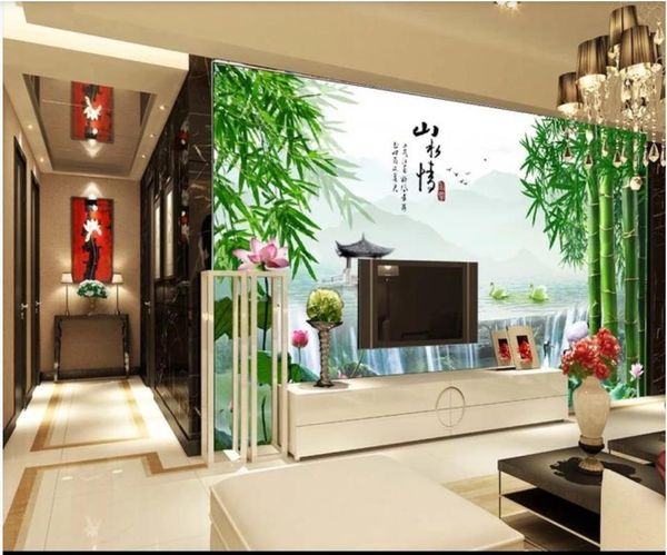 custom po wallpaper for walls 3 d murals living room idyllic landscape waterfall bamboo painting tv background wall wallpapers
custom po wallpaper for walls 3 d murals living room idyllic landscape waterfall bamboo painting tv background wall wallpapers