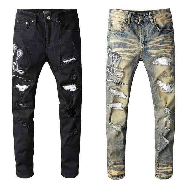 famous mens designer skinny slim elastic denim pant fit biker jean fashion zipper ripped pants casual trousers, Blue
famous mens designer skinny slim elastic denim pant fit biker jean fashion zipper ripped pants casual trousers, Blue