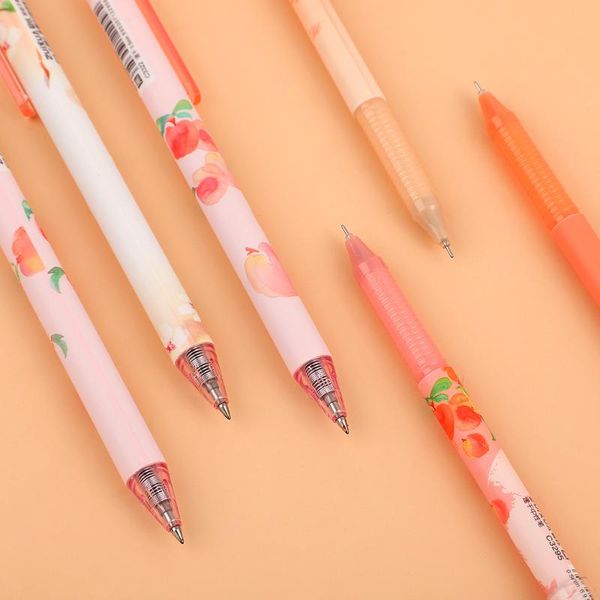 gel pens 1pc creative cute design peach paradise quick-drying pen writing black ink school supplies kawaii
gel pens 1pc creative cute design peach paradise quick-drying pen writing black ink school supplies kawaii