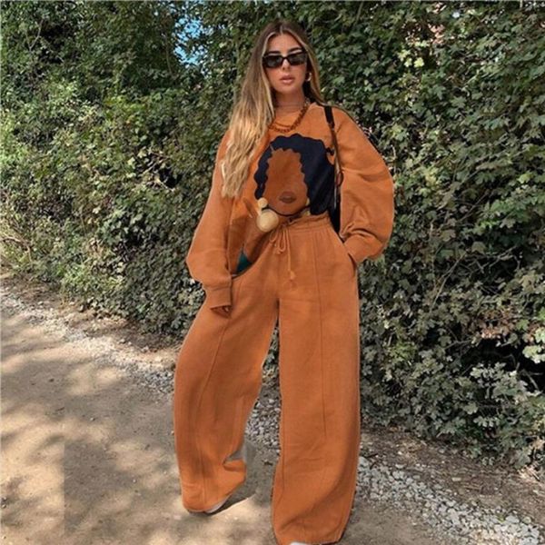 women's tracksuits autumn tracksuit 2 piece set women vintage cartoon print sweatshirt and long pants winter sportswear two suits, Gray
women's tracksuits autumn tracksuit 2 piece set women vintage cartoon print sweatshirt and long pants winter sportswear two suits, Gray