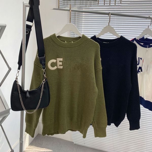 autumn 2021 new ce letter paste cloth round neck pullover lazy long sleeve sweater feminine commuter fashion, White;black
autumn 2021 new ce letter paste cloth round neck pullover lazy long sleeve sweater feminine commuter fashion, White;black