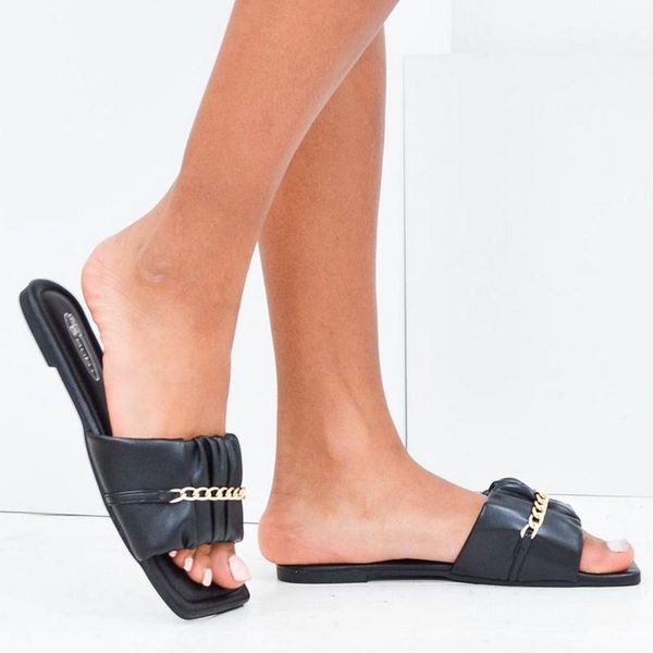summer women sandals slippers solid color chain ladies outdoor shoes flat breathable open toe beach woman flip flops, Black
summer women sandals slippers solid color chain ladies outdoor shoes flat breathable open toe beach woman flip flops, Black