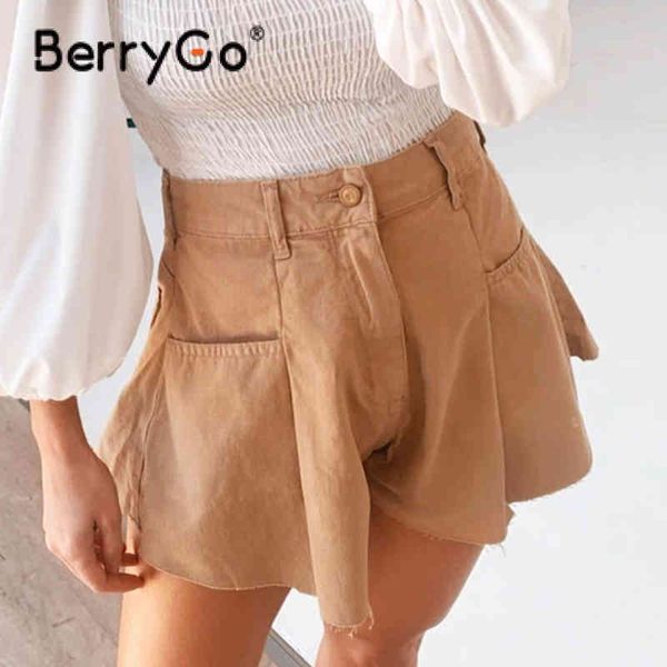 berrygo a-lined high waist wide leg wrinkle shorts fashion summer causal khaki woman elagant button loose short 210513, White;black
berrygo a-lined high waist wide leg wrinkle shorts fashion summer causal khaki woman elagant button loose short 210513, White;black