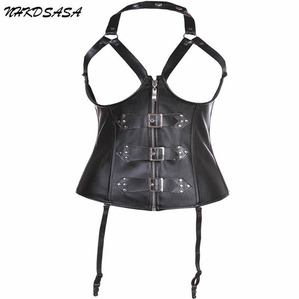 women's shapers nhkdsasa 2021 womens lingerie bustier zipper wetlook faux leather corset steampunk overbust plus size burlesque, Black;white
women's shapers nhkdsasa 2021 womens lingerie bustier zipper wetlook faux leather corset steampunk overbust plus size burlesque, Black;white
