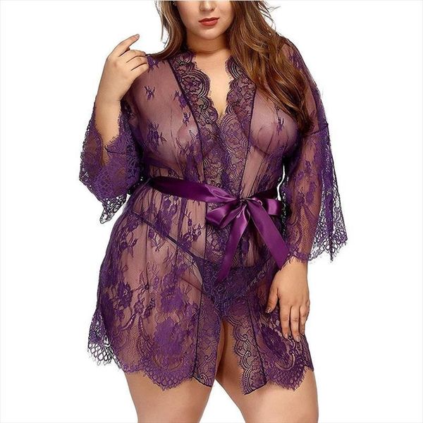 2pc large lingerie dressing women sleepwear gown plus size transparent bra gstring set feminina, Black;red
2pc large lingerie dressing women sleepwear gown plus size transparent bra gstring set feminina, Black;red