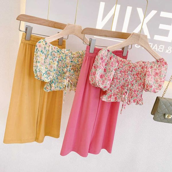 2021 summer new arrival girls fashion floral 2 pieces suit pants girls clothing x0902, White
2021 summer new arrival girls fashion floral 2 pieces suit pants girls clothing x0902, White