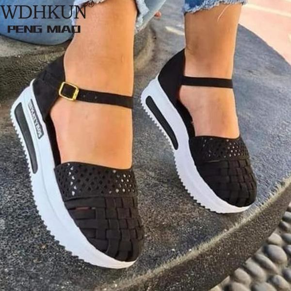 sandals brand fashion women hollow out summer flat heel female casual sewing increase platform ladies sandalias, Black
sandals brand fashion women hollow out summer flat heel female casual sewing increase platform ladies sandalias, Black